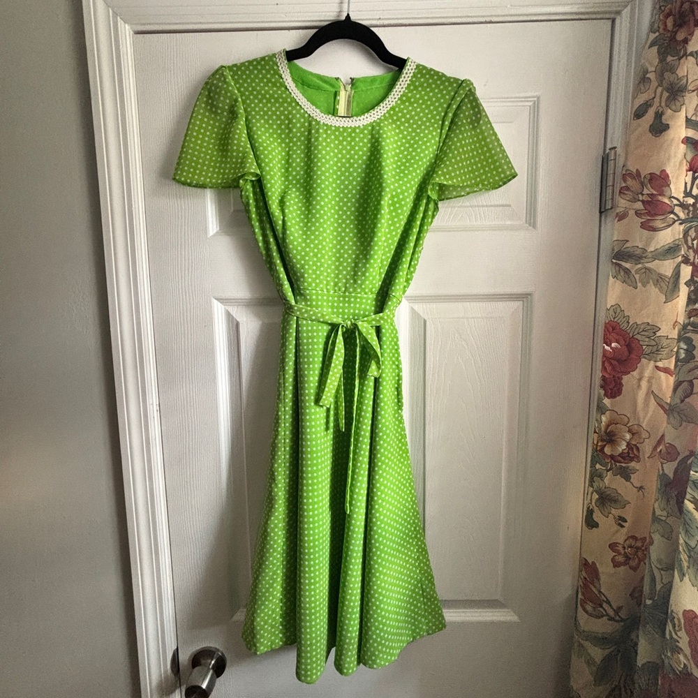 Green Polka Dot Dress